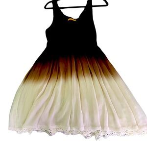 Alice + Olivia brown knit ombré dress